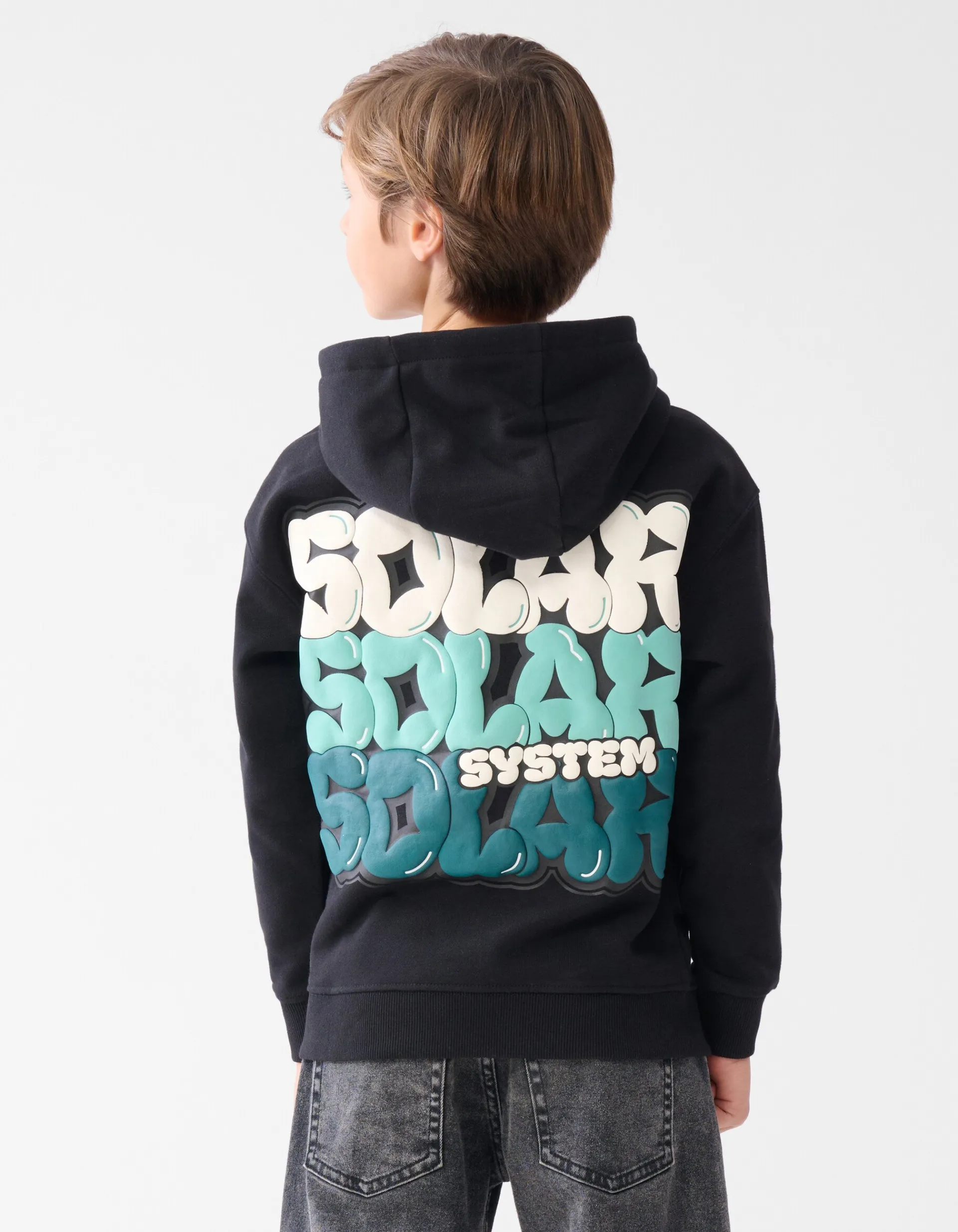Shoeby Tekstprint Hoodie Zwart< Gebreide Truien|Hoodies