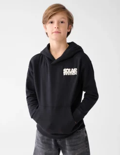 Shoeby Tekstprint Hoodie Zwart< Gebreide Truien|Hoodies