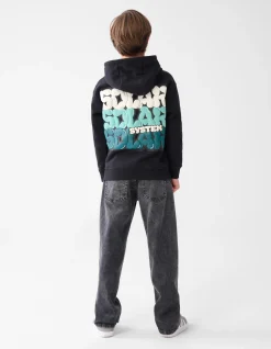 Shoeby Tekstprint Hoodie Zwart< Gebreide Truien|Hoodies