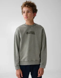 Shoeby Tekstprint Sweater Donkergrijs< Gebreide Truien|Sweaters