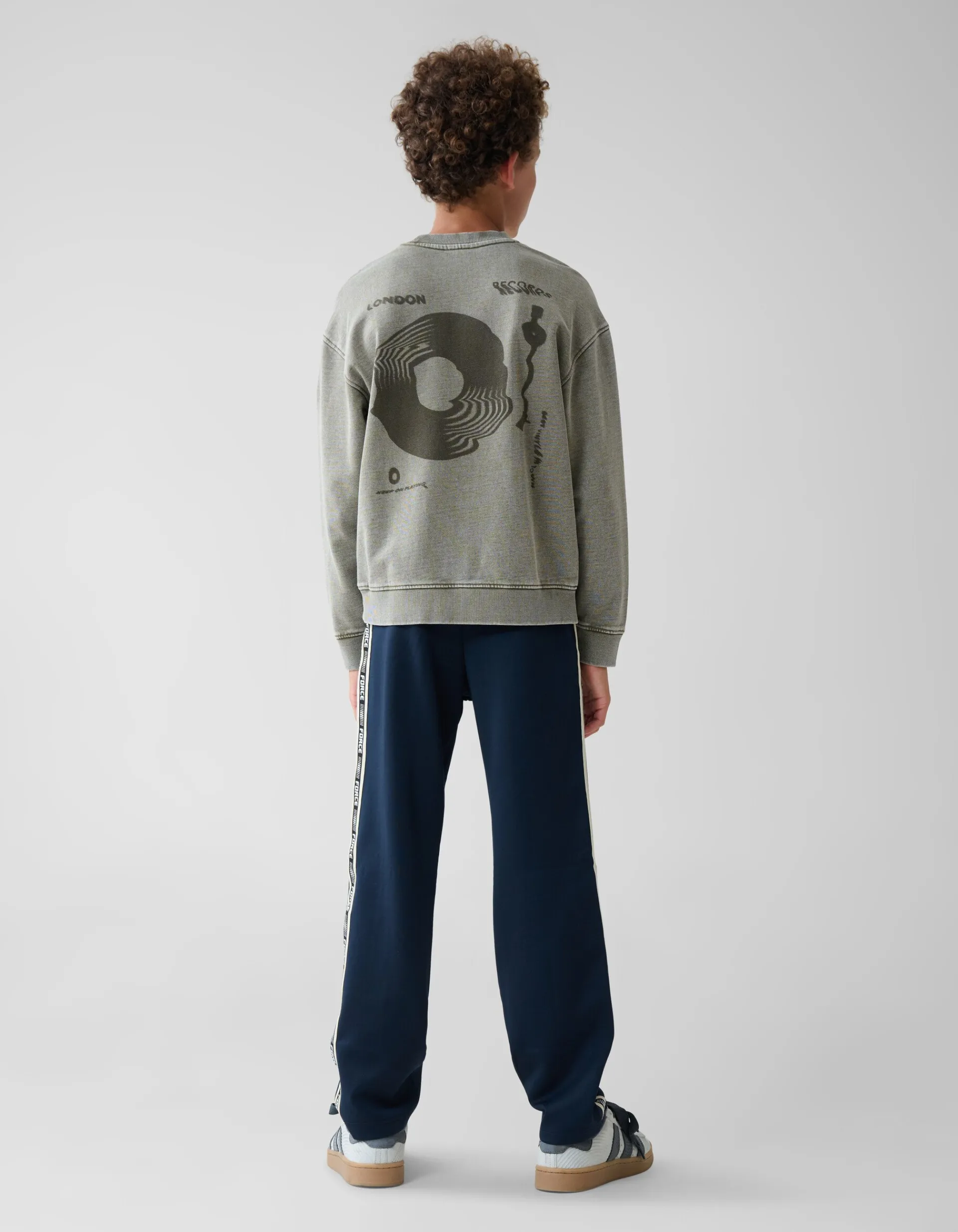 Shoeby Tekstprint Sweater Donkergrijs< Gebreide Truien|Sweaters