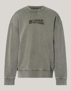 Shoeby Tekstprint Sweater Donkergrijs< Gebreide Truien|Sweaters
