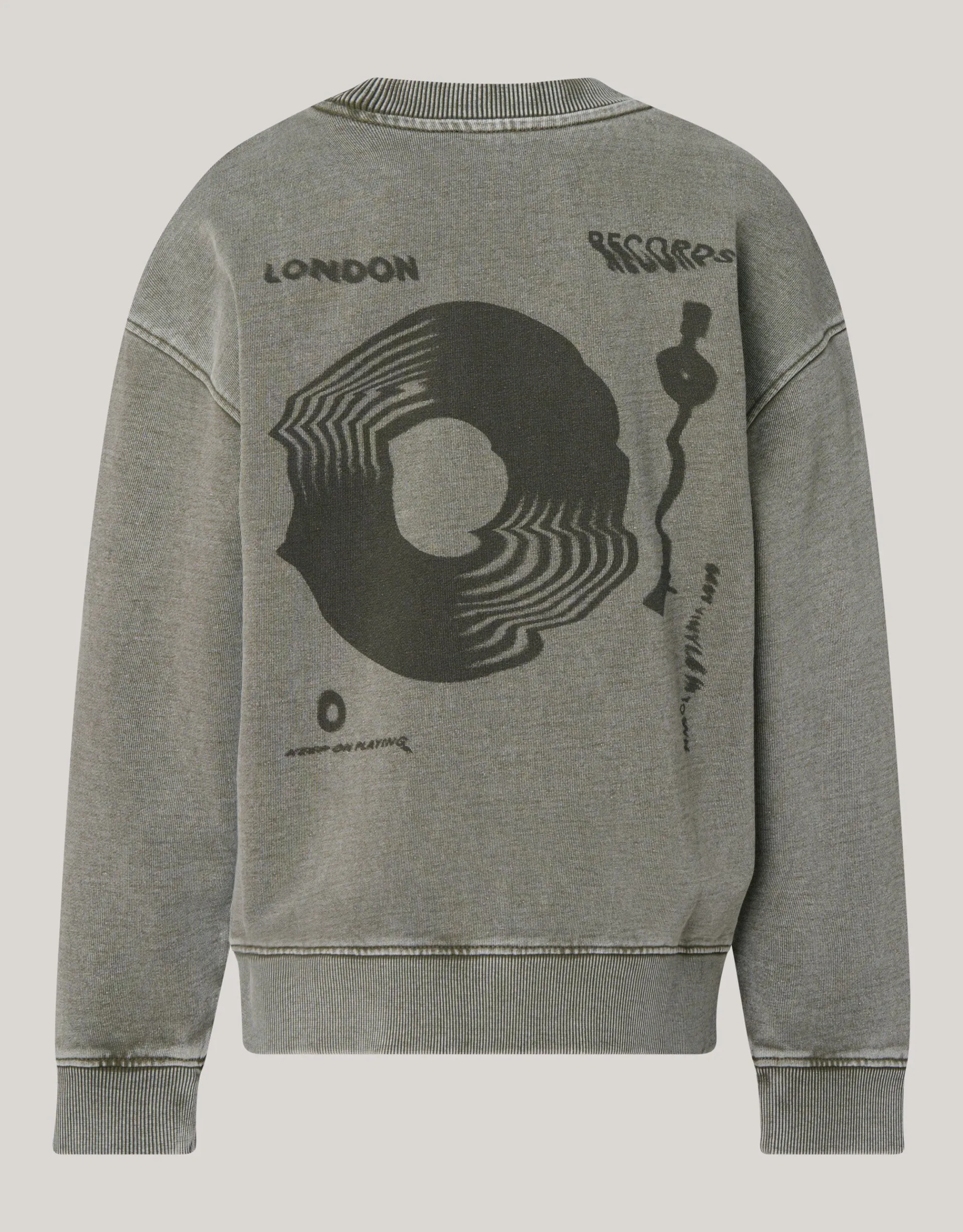 Shoeby Tekstprint Sweater Donkergrijs< Gebreide Truien|Sweaters