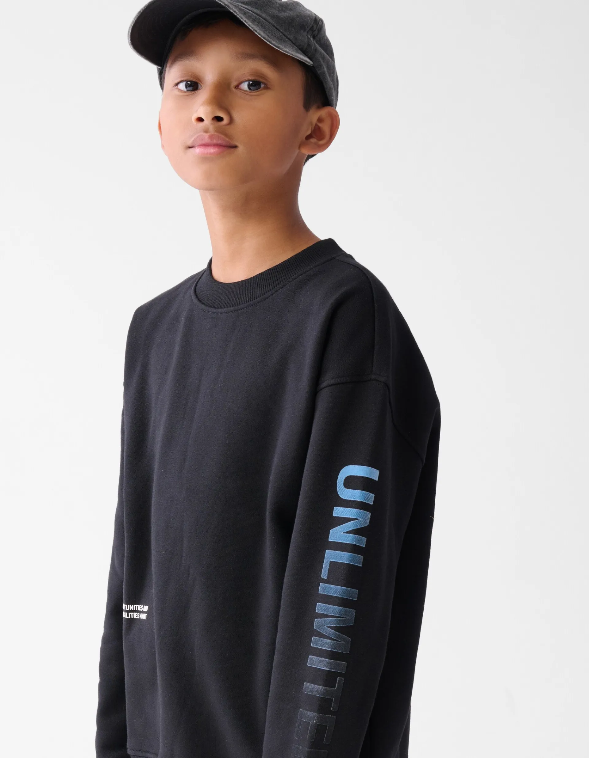 Shoeby Tekstprint Sweater Zwart< Gebreide Truien|Sweaters