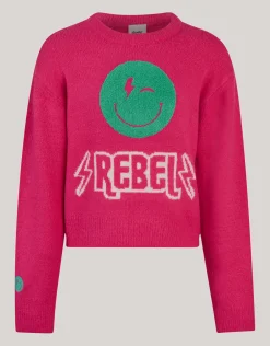 Shoeby Towelling Trui Roze< Gebreide Truien