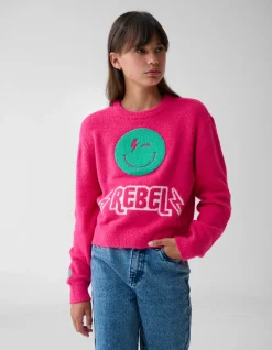 Shoeby Towelling Trui Roze< Gebreide Truien
