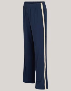 Shoeby Travel Tape Wide Leg Broek Donkerblauw By Mieke<DAMES Broeken