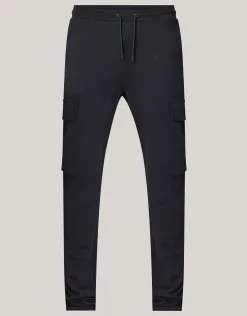 Shoeby Tricot Cargo Broek Zwart<Heren Broeken