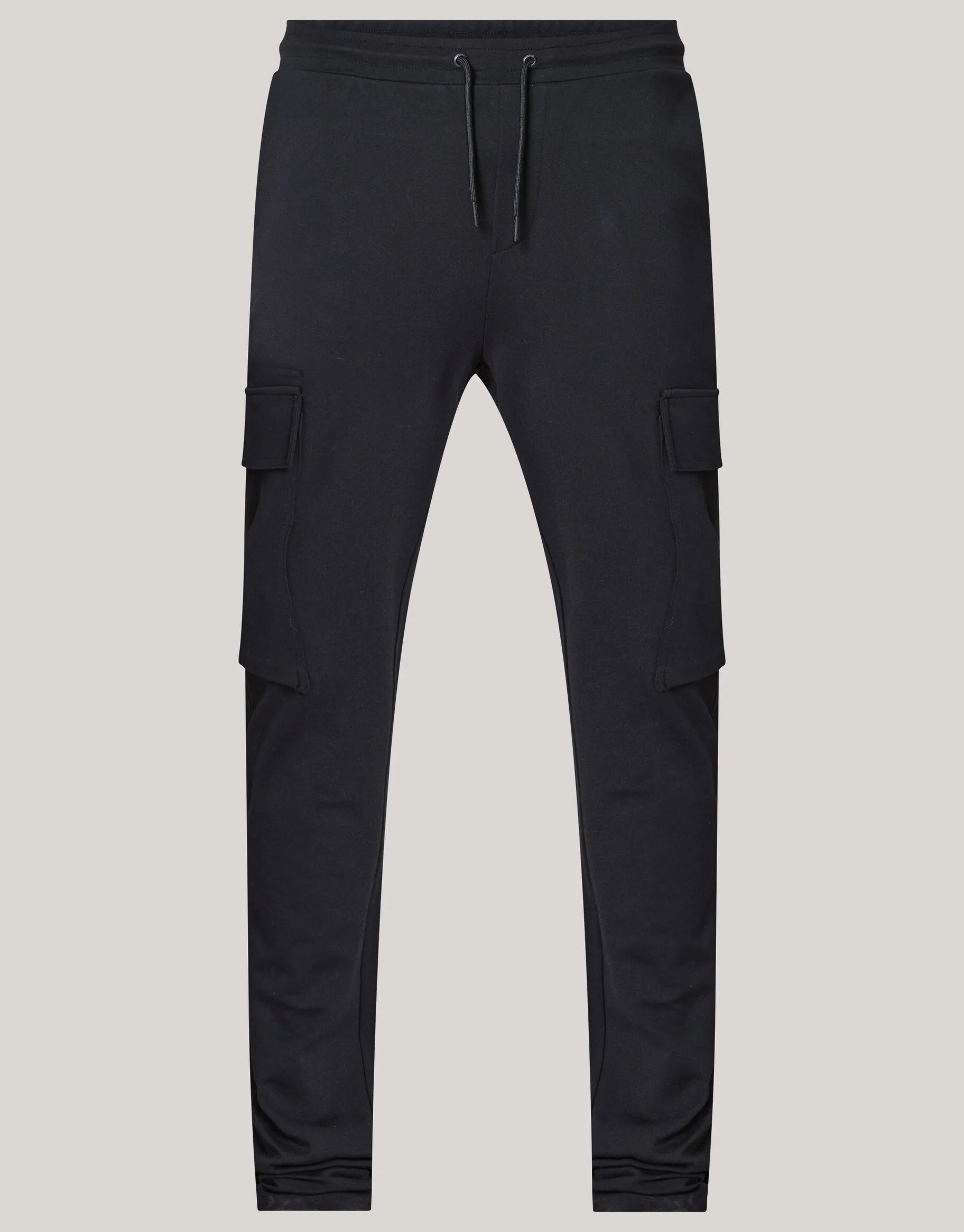 Shoeby Tricot Cargo Broek Zwart<Heren Broeken