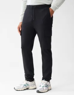 Shoeby Tricot Cargo Broek Zwart<Heren Broeken