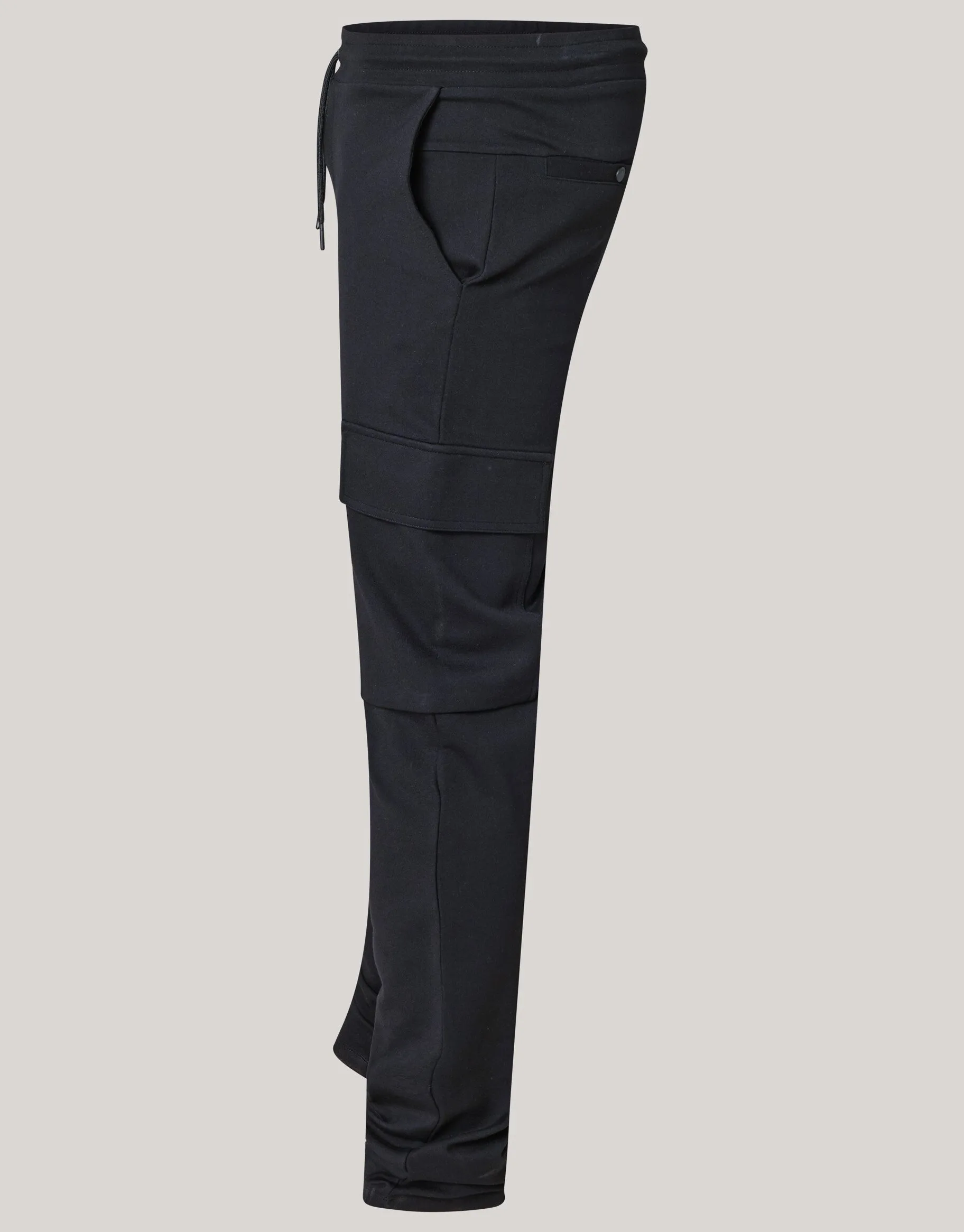 Shoeby Tricot Cargo Broek Zwart<Heren Broeken