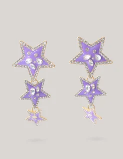 Shoeby Triple Star Oorbellen Lichtpaars<DAMES Sieraden