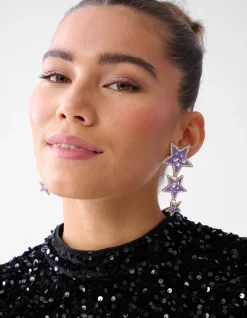 Shoeby Triple Star Oorbellen Lichtpaars<DAMES Sieraden