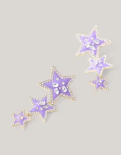 Shoeby Triple Star Oorbellen Lichtpaars<DAMES Sieraden
