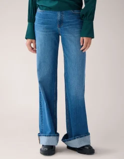 Shoeby Turn Up Wide Leg Fit Jeans By Mieke<DAMES Jeans