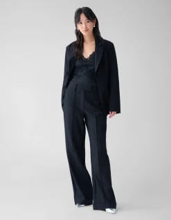 Shoeby Turnup Pantalon Zwart By Fred<DAMES Broeken