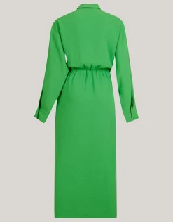 Shoeby Twist Midi Jurk Groen<DAMES Jurken