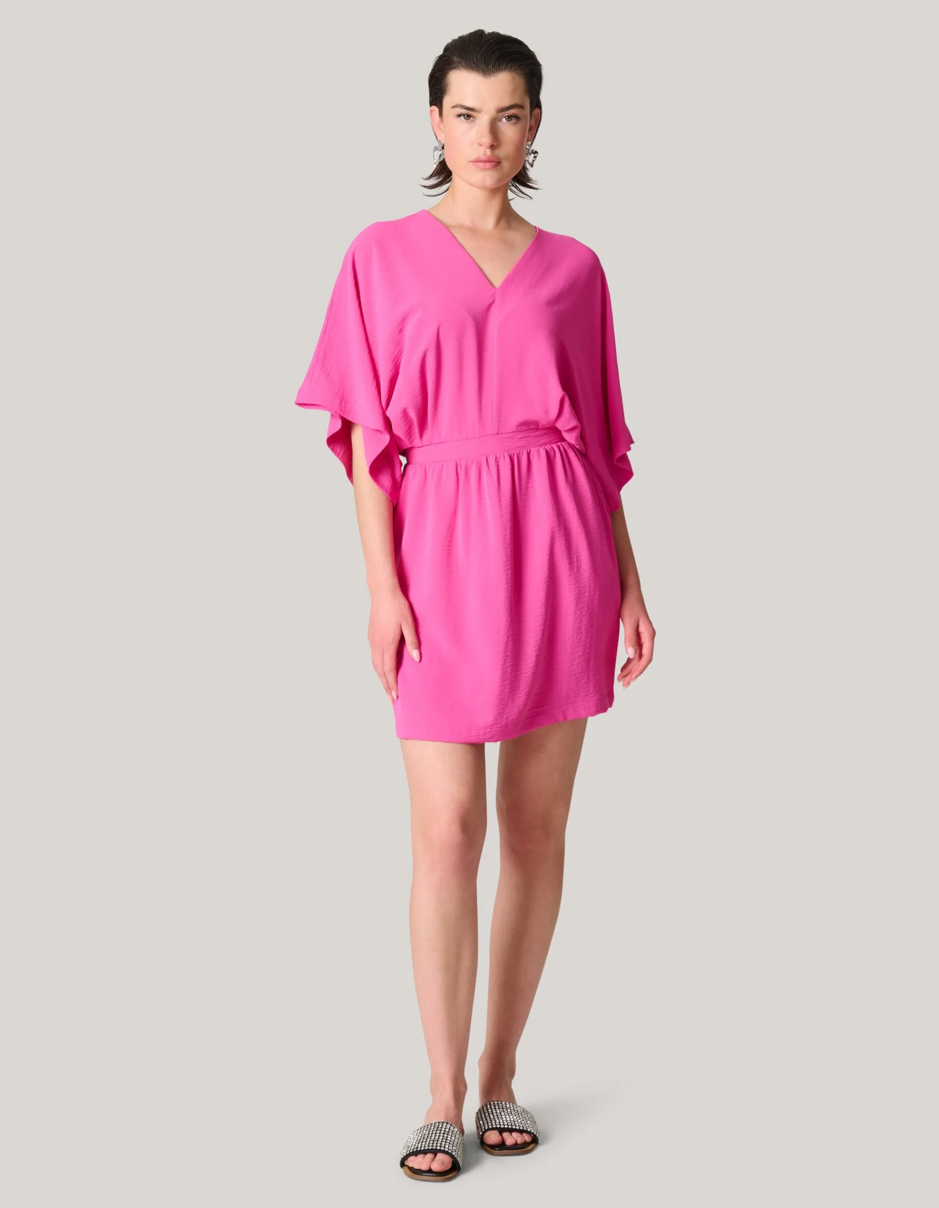 Shoeby Twist Mini Jurk Roze<DAMES Jurken