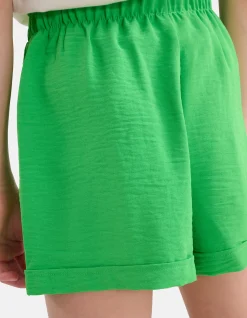 Shoeby Twist Short Groen< Shorts