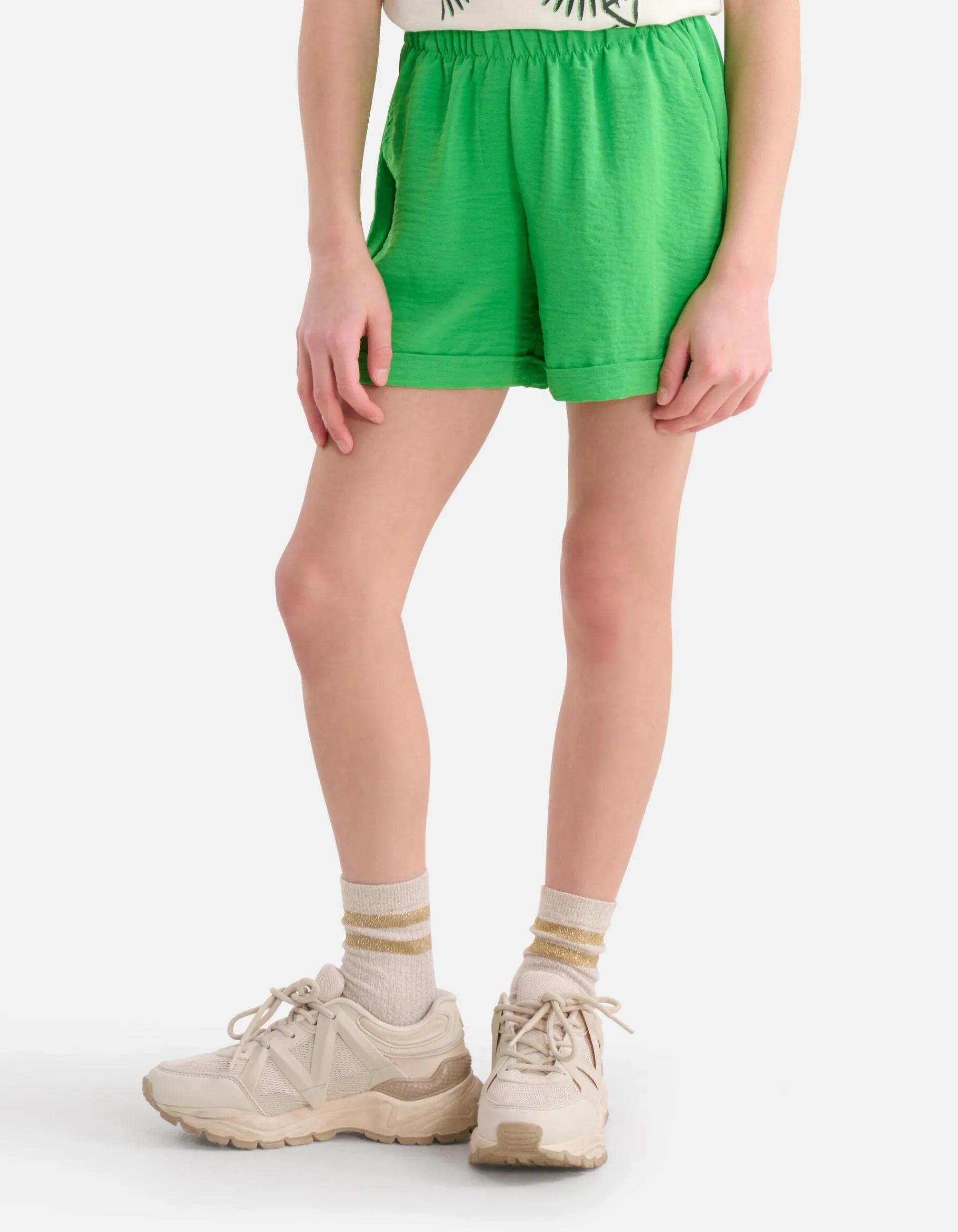 Shoeby Twist Short Groen< Shorts