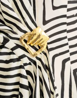 Shoeby Twisted Buckle Jurk Gebroken Wit<DAMES Jurken
