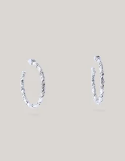 Shoeby Twisted Hoop Oorbellen Zilver<DAMES Sieraden