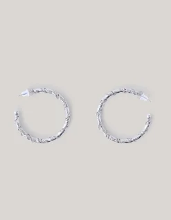 Shoeby Twisted Hoop Oorbellen Zilver<DAMES Sieraden