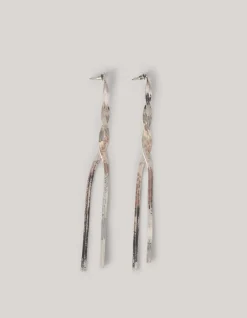 Shoeby Twisted Oorbellen Zilver<DAMES Sieraden
