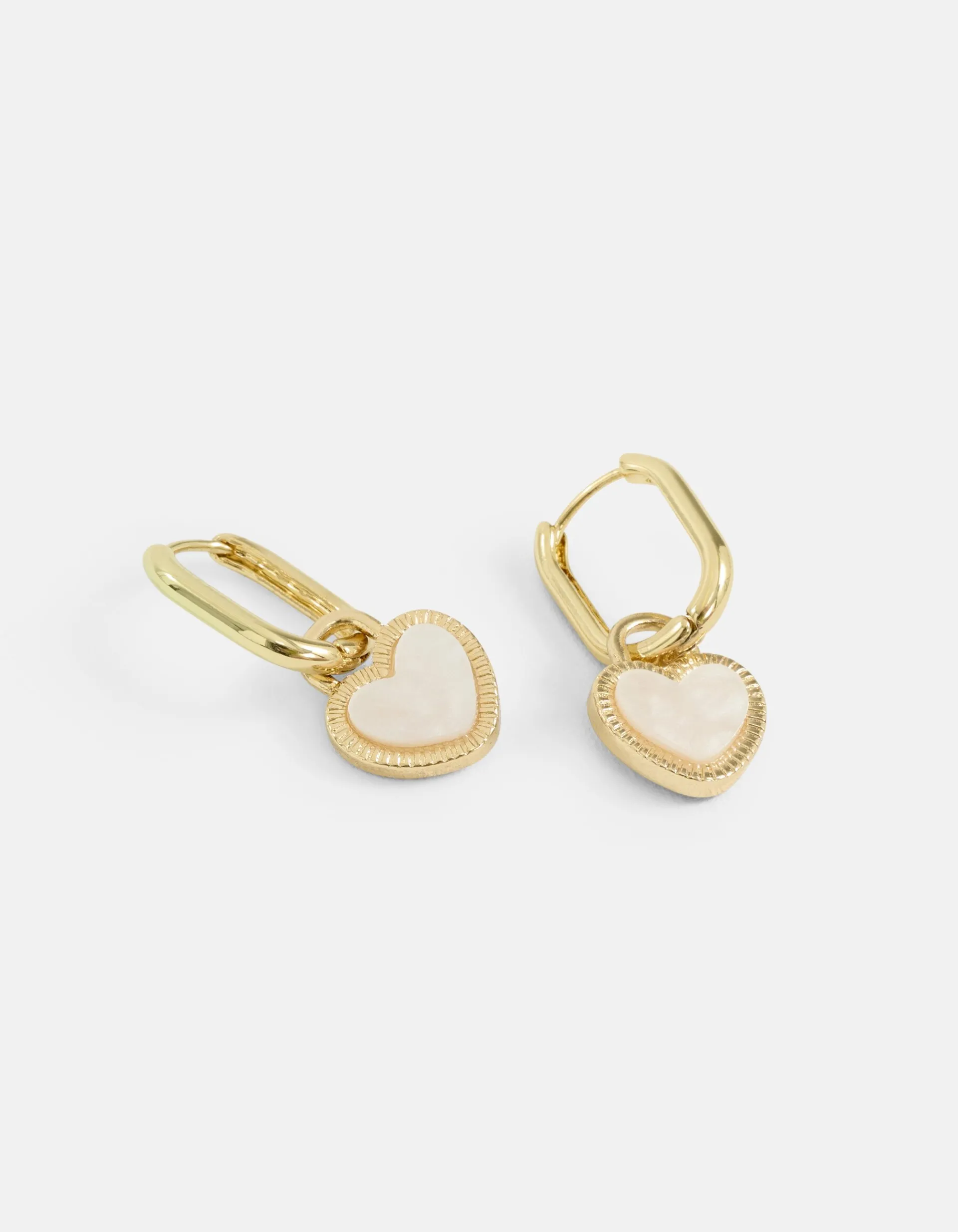 Shoeby Two Colored Heart Oorbellen Goud<DAMES Sieraden