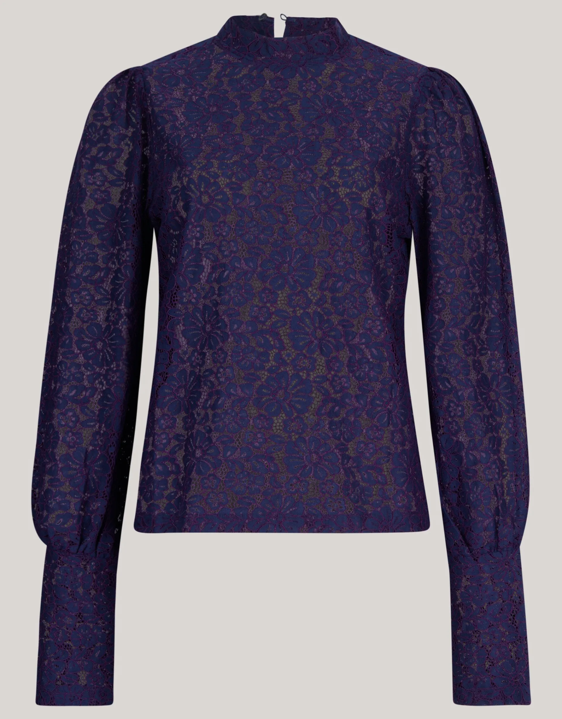 Shoeby Two Tone Kanten Top Donkerpaars<DAMES Tops