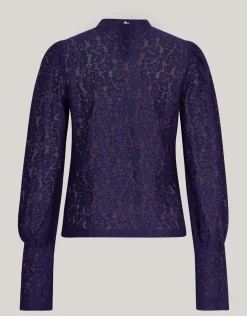 Shoeby Two Tone Kanten Top Donkerpaars<DAMES Tops