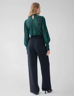 Shoeby Two Tone Kanten Top Donkergroen<DAMES Tops