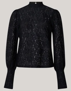 Shoeby Two Tone Kanten Top Zwart<DAMES Tops