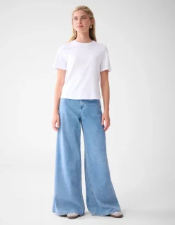 Shoeby Ultra Wide Leg Fit Jeans Blauw By Lonneke<DAMES Jeans