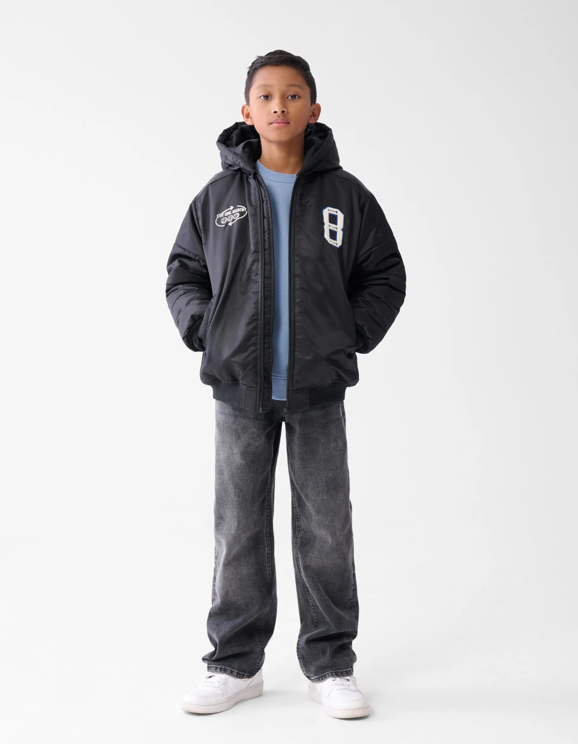 Shoeby Varsity Jas Zwart< Jassen