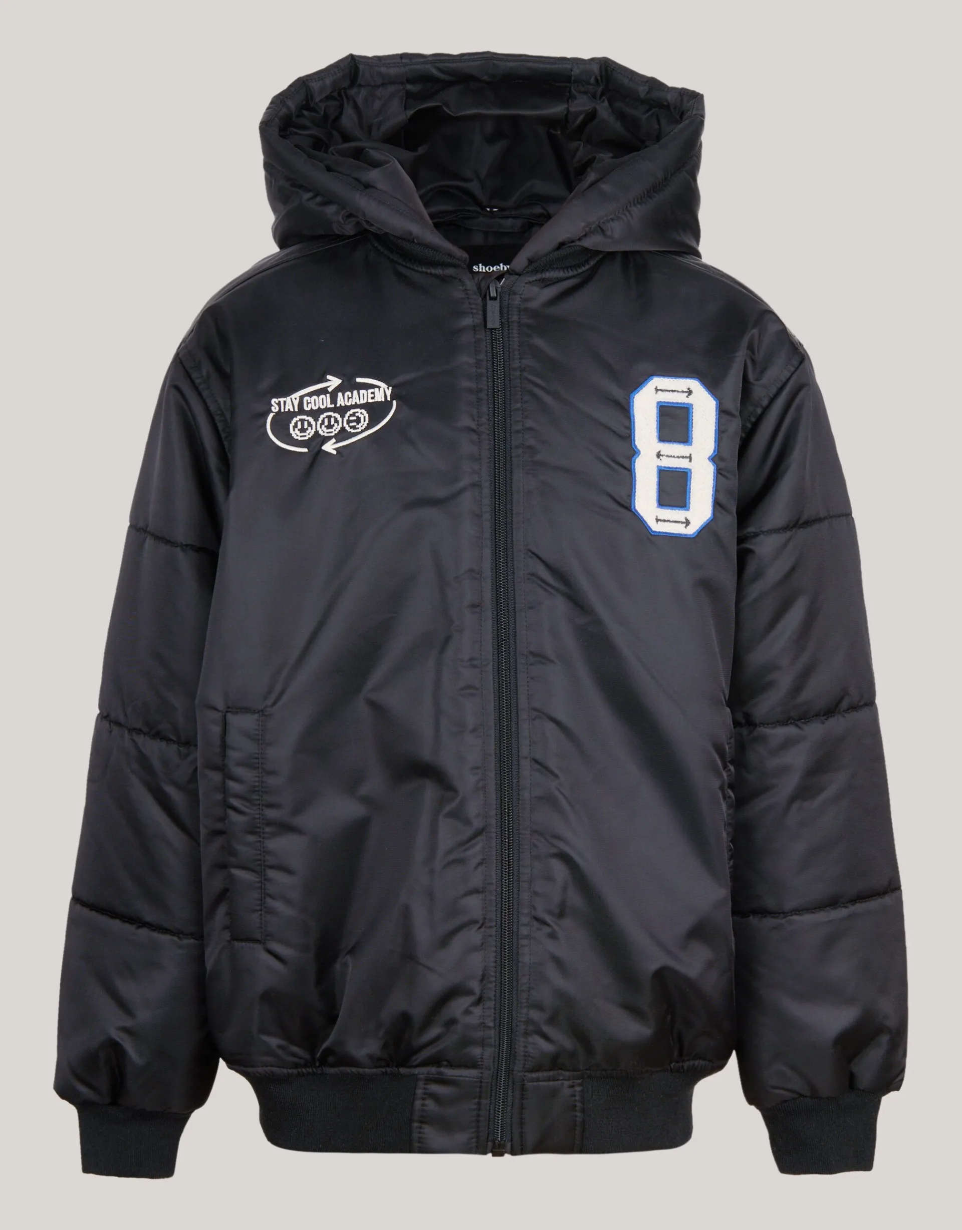 Shoeby Varsity Jas Zwart< Jassen