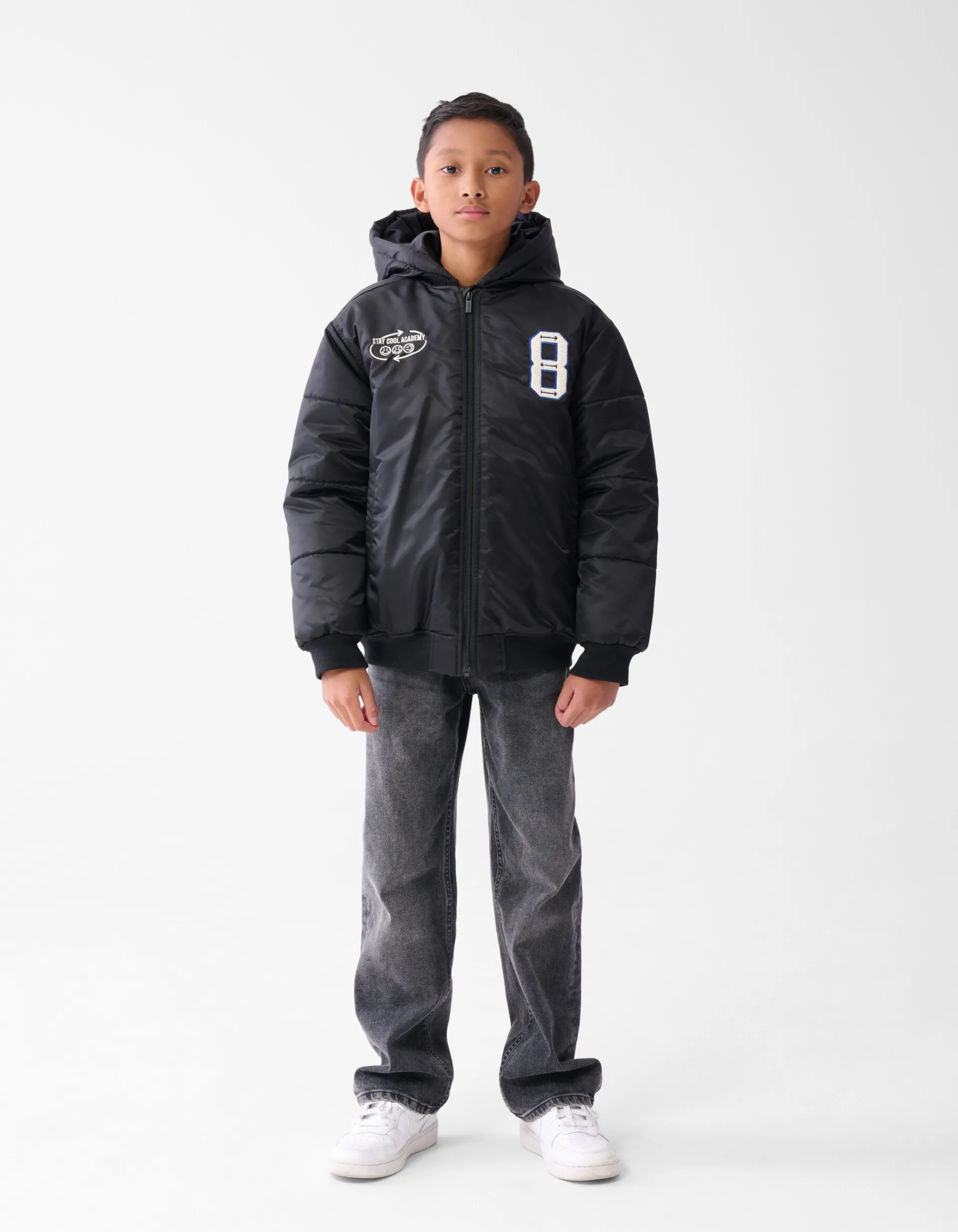 Shoeby Varsity Jas Zwart< Jassen