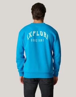 Shoeby Varsity Sweater Blauw<Heren Truien En Sweaters