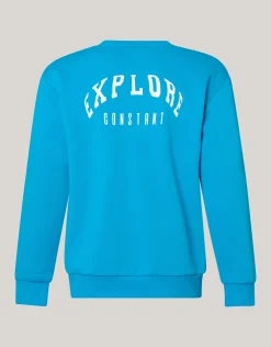 Shoeby Varsity Sweater Blauw<Heren Truien En Sweaters