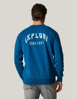 Shoeby Varsity Sweater Donkerblauw<Heren Truien En Sweaters