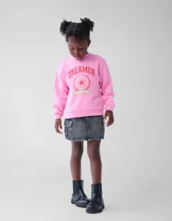 Shoeby Varsity Sweater Roze< Sweaters En Hoodies