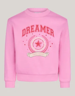 Shoeby Varsity Sweater Roze< Sweaters En Hoodies