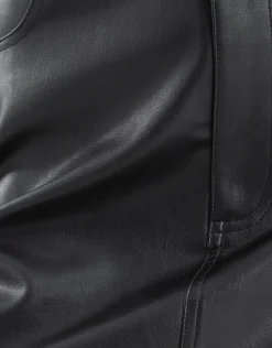 Shoeby Vegan Leren Cargo Rok Zwart<DAMES Rokken