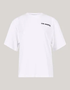 Shoeby Velvet Artwork T-Shirt Wit<DAMES T-Shirts