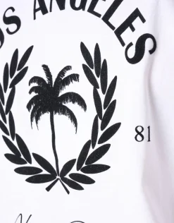 Shoeby Velvet Artwork T-Shirt Wit<DAMES T-Shirts