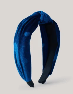 Shoeby Velvet Haarband Blauw< Haaraccessoires