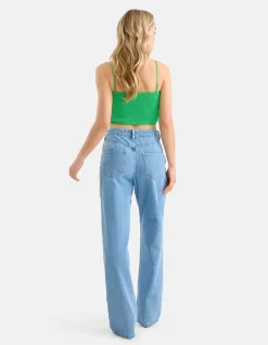 Shoeby Veren Top Groen<DAMES Tops