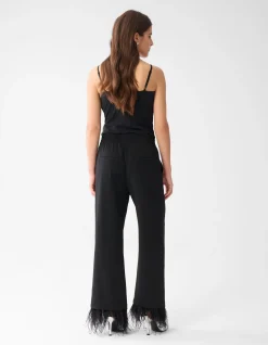 Shoeby Veren Wide Leg Broek Zwart By Lizzy<DAMES Broeken