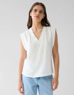 Shoeby V-hals Top Wit<DAMES Tops