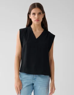 Shoeby V-hals Top Zwart<DAMES Tops